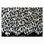 Tiger Background Fabric Animal Motifs Large Glasses Cloth (2-Side) Front