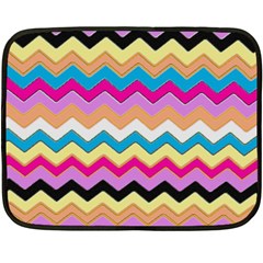 Chevrons Pattern Art Background Double Sided Fleece Blanket (mini)  by Amaryn4rt