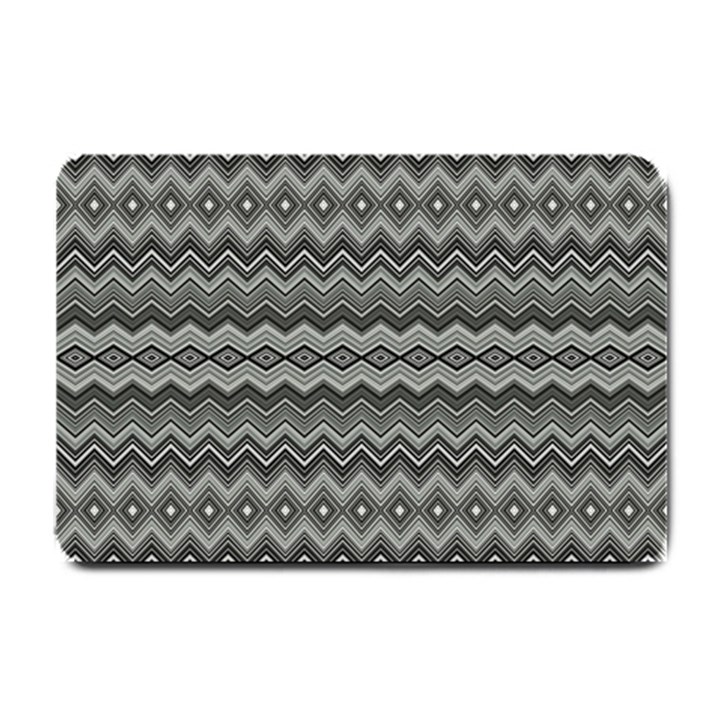 Greyscale Zig Zag Small Doormat 