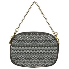 Greyscale Zig Zag Chain Purses (two Sides)  by Amaryn4rt