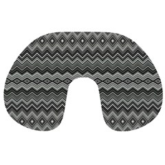 Greyscale Zig Zag Travel Neck Pillows