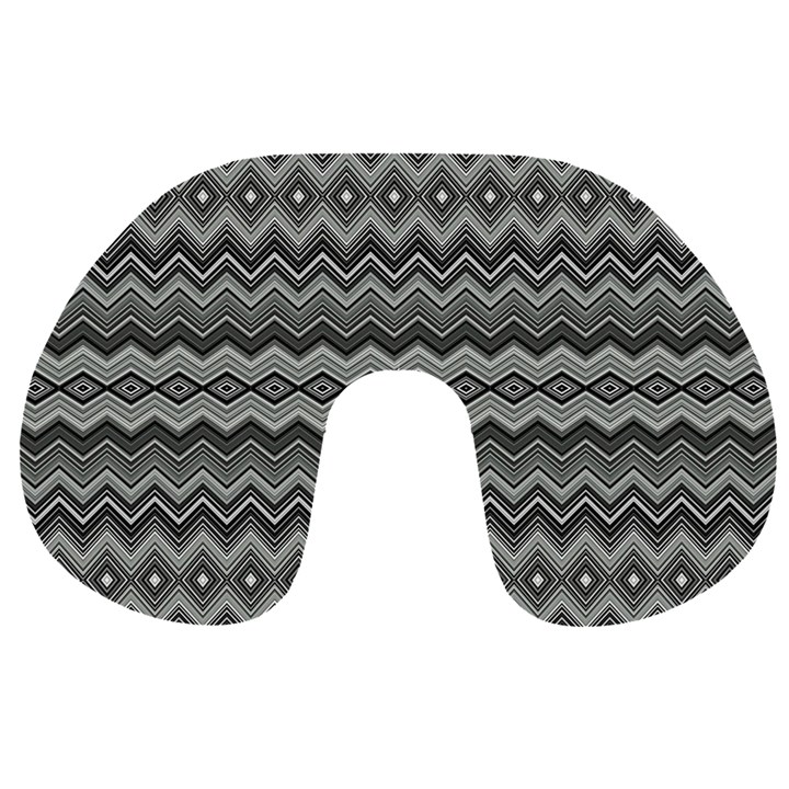 Greyscale Zig Zag Travel Neck Pillows