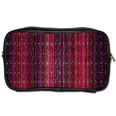 Colorful And Glowing Pixelated Pixel Pattern Toiletries Bags 2-side by Amaryn4rt