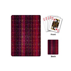 Colorful And Glowing Pixelated Pixel Pattern Playing Cards (mini) 