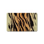 Tiger Animal Print A Completely Seamless Tile Able Background Design Pattern Magnet (Name Card) Front
