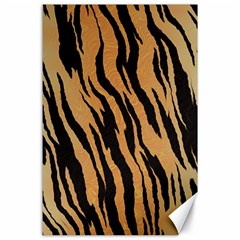 Tiger Animal Print A Completely Seamless Tile Able Background Design Pattern Canvas 24  X 36 