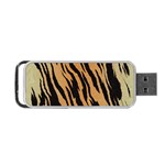 Tiger Animal Print A Completely Seamless Tile Able Background Design Pattern Portable USB Flash (One Side) Front