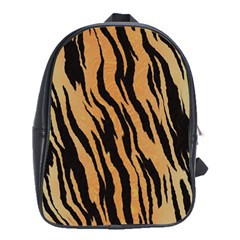 Tiger Animal Print A Completely Seamless Tile Able Background Design Pattern School Bags (xl)  by Amaryn4rt