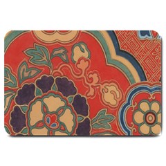 Vintage Chinese Brocade Large Doormat  by Amaryn4rt