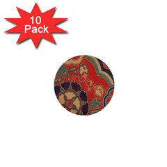 Vintage Chinese Brocade 1  Mini Buttons (10 Pack)  by Amaryn4rt