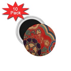 Vintage Chinese Brocade 1 75  Magnets (10 Pack)  by Amaryn4rt