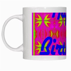 Happy Birthday! White Mugs by Amaryn4rt