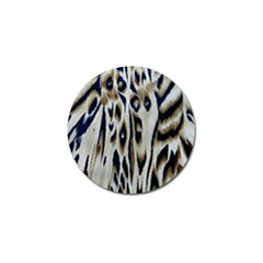 Tiger Background Fabric Animal Motifs Golf Ball Marker (4 Pack) by Amaryn4rt