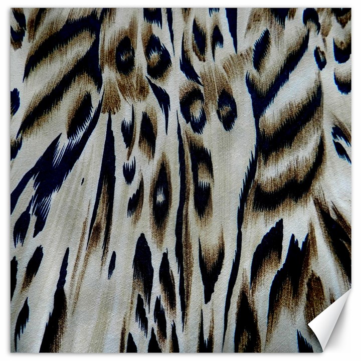 Tiger Background Fabric Animal Motifs Canvas 20  x 20  