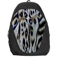 Tiger Background Fabric Animal Motifs Backpack Bag by Amaryn4rt