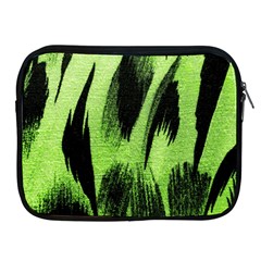 Green Tiger Background Fabric Animal Motifs Apple Ipad 2/3/4 Zipper Cases by Amaryn4rt