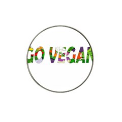 Go Vegan Hat Clip Ball Marker (4 Pack) by Valentinaart
