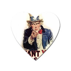 Uncle Sam Heart Magnet by Valentinaart