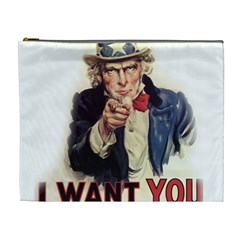 Uncle Sam Cosmetic Bag (xl) by Valentinaart