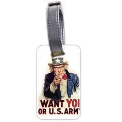 Uncle Sam Luggage Tags (one Side)  by Valentinaart