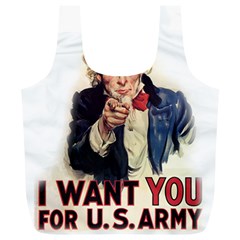 Uncle Sam Full Print Recycle Bags (l)  by Valentinaart