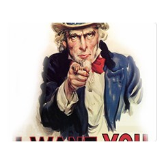 Uncle Sam Double Sided Flano Blanket (large)  by Valentinaart