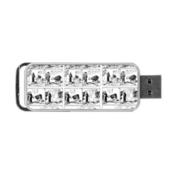 Old Comic Strip Portable Usb Flash (one Side) by Valentinaart