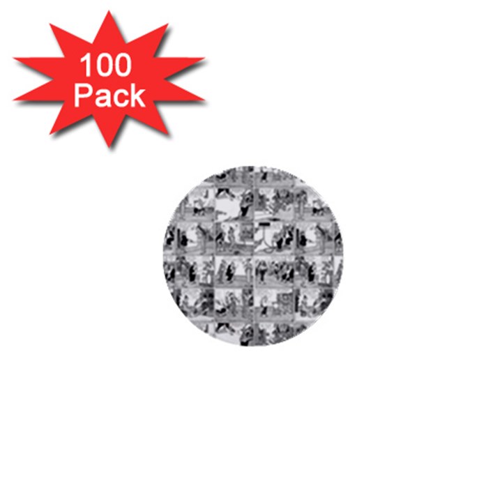 Old comic strip 1  Mini Buttons (100 pack) 