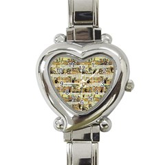 Old Comic Strip Heart Italian Charm Watch