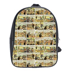 Old Comic Strip School Bags(large)  by Valentinaart