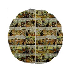 Old Comic Strip Standard 15  Premium Round Cushions by Valentinaart