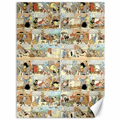 Old Comic Strip Canvas 36  X 48   by Valentinaart