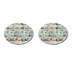 Old Comic Strip Cufflinks (oval) by Valentinaart