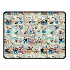 Old Comic Strip Fleece Blanket (small) by Valentinaart