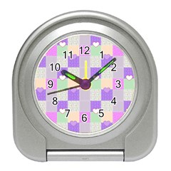 Patchwork Travel Alarm Clocks