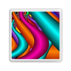 Fractal Wallpaper Color Pipes Memory Card Reader (square)  by Amaryn4rt
