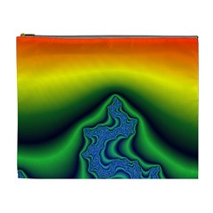 Fractal Wallpaper Water And Fire Cosmetic Bag (XL)