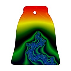 Fractal Wallpaper Water And Fire Bell Ornament (Two Sides)