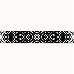 Black Lace Kaleidoscope On White Small Bar Mats