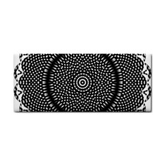 Black Lace Kaleidoscope On White Cosmetic Storage Cases