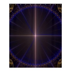 Color Fractal Symmetric Blue Circle Shower Curtain 60  X 72  (medium)  by Amaryn4rt