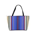 Colorful Stripes Background Shoulder Handbags Back