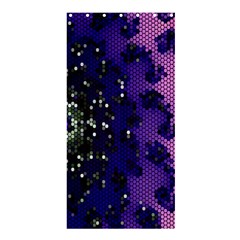 Blue Digital Fractal Shower Curtain 36  X 72  (stall)  by Amaryn4rt