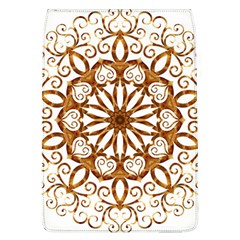 Golden Filigree Flake On White Flap Covers (l)  by Amaryn4rt