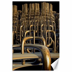 Fractal Image Of Copper Pipes Canvas 20  X 30   by Amaryn4rt