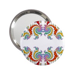 Fractal Kaleidoscope Of A Dragon Head 2 25  Handbag Mirrors by Amaryn4rt