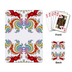 Fractal Kaleidoscope Of A Dragon Head Playing Card by Amaryn4rt