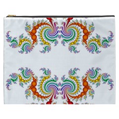 Fractal Kaleidoscope Of A Dragon Head Cosmetic Bag (xxxl)  by Amaryn4rt