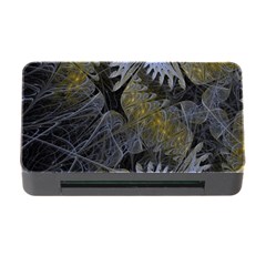 Fractal Wallpaper With Blue Flowers Memory Card Reader With Cf by Amaryn4rt