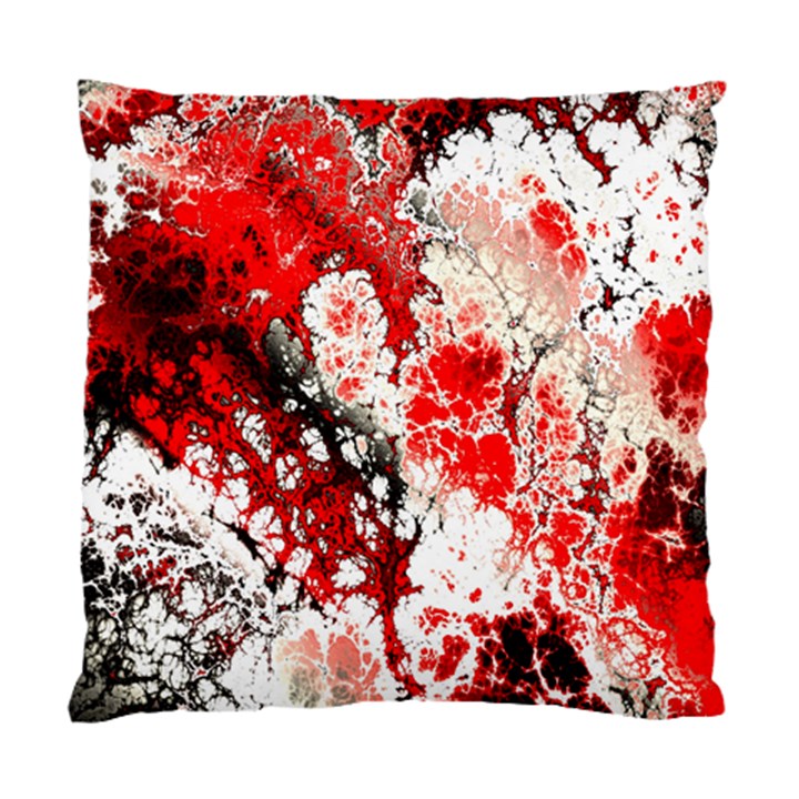 Red Fractal Art Standard Cushion Case (One Side)